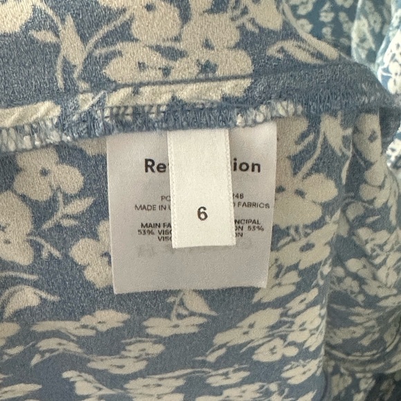 REFORMATION | Aquamarine Dress in Color: Daniella - Picture 3 of 3